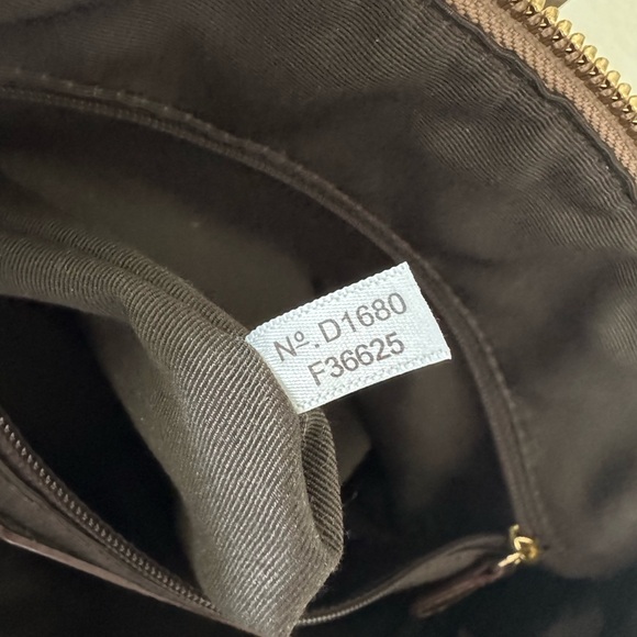 COACH Kelsey Small Signature Crossbody Satchel with Brown Leather Trim NWOT - Picture 6 of 10